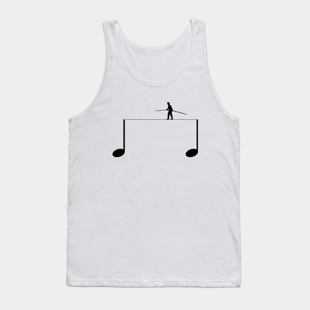 Walk on a musical note Tank Top by DarkoRikalo86